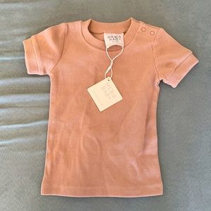 Mebie baby 6-12 top Mauve